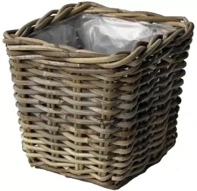 Bak l21b21h19cm antiek grijs