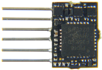 zimo MX616N loc decoder 8x8x2.4mm met NEM-651 aansluiting voor DCC, MM en DC - thumbnail