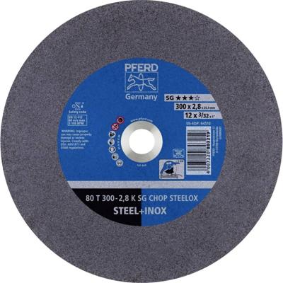 PFERD TOOLS 80 T 300-2,8 K SG CHOP STEELOX/25,4 66323052 Doorslijpschijf recht 300 mm 20 stuk(s) RVS, Getemperd staal, Staal PFERD TOOLS 80 T 300-2,8 K SG CHOP STEELOX/25,4 66323052 Doorslijpschijf recht 300 mm 20 stuk(s) RVS, Getemperd staal, Staal