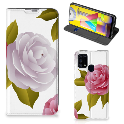Samsung Galaxy M31 Smart Cover Roses