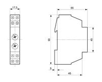 Müller 23384 DIN-rail dimmer Geschikt voor lampen: LED-lamp, Gloeilamp, Halogeenlamp, Spaarlamp Grijs - thumbnail