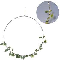 Hangdecoratie ring Botanical LED op batterij 60 cm | 12 stuks - thumbnail