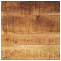 Tafelblad vierkant 40x40x2,5 cm massief ruw mangohout - thumbnail