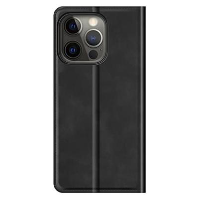 Casecentive Magnetische Leren Wallet case iPhone 13 Pro Max zwart Casecentive Magnetische Leren Wallet case iPhone 13 Pro Max zwart