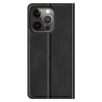 Casecentive Magnetische Leren Wallet case iPhone 13 Pro Max zwart - thumbnail