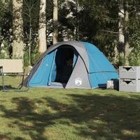 Tent 4-persoons waterdicht blauw - thumbnail