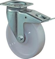 BS Rollen Zwenkwiel voor zware lasten | wiel d. 150 mm draagvermogen 700 kg | met rem kunststof | 135x110 mm | 1 stuk - L620.B15.150 L620.B15.150 - thumbnail