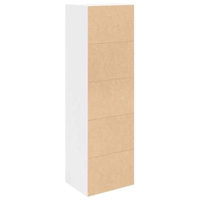 Boekenkast 31x24x102 cm bewerkt hout wit