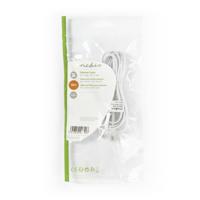 Telefoonkabel | RJ11 male - RJ11 male | 2,0 m | Wit - thumbnail