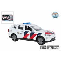 Kids Globe Politie Volvo EX90 NL die cast licht geluid pull back 13,5 cm - thumbnail