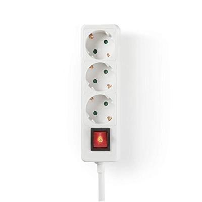 Nedis exso315f2wtb stekkerdoos 3-weg 1,5 m aan/uit-schakelaar wit