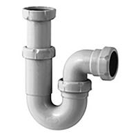 Riko Telescopisch Kunststof Sifon 1 1/2" x 40mm Wit - Ruimtebesparend en Duurzaam - thumbnail