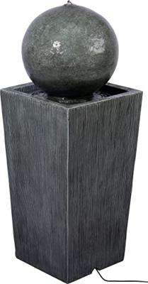 dobar Tuinfontein met LED&apos;s en zonnepaneel (Apollo/grijs)