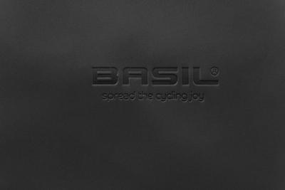 Basil soho dubbele fietstas nordlicht - waterdicht, pu, rolltopsluiting, geschikt voor mik, 41 ltr, night zwart