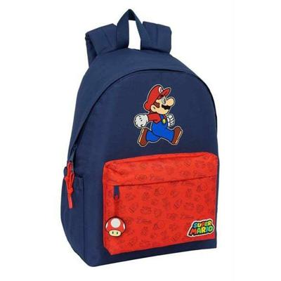 Schoolrugzak Super Mario Trick Rood Donkerblauw 31 x 43 x 13 cm Schoolrugzak Super Mario Trick Rood Donkerblauw 31 x 43 x 13 cm