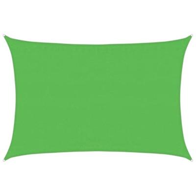 VidaXL Zonnezeil 160 g/m² 3,5x4,5 m hdpe lichtgroen