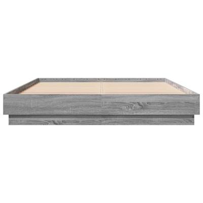 Bedframe bewerkt hout grijs sonoma eikenkleurig 160x200 cm