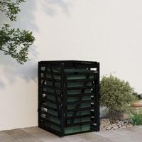 VidaXL Containerberging 84x90x128,5 cm massief grenenhout zwart - thumbnail