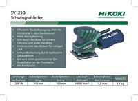 Hikoki SV12SG WBZ VLAKSCHUURMACHINE - SV12SGWBZ - thumbnail