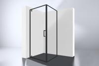 Best Design Douchecabine Baron H 90 Draaideur 90x90x200 cm 8 mm Helder Nano Glas Zwart - thumbnail