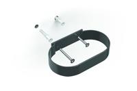 Metaltex cleany toiletborstel + houder 13x8x47 cm zwart/rvs - thumbnail