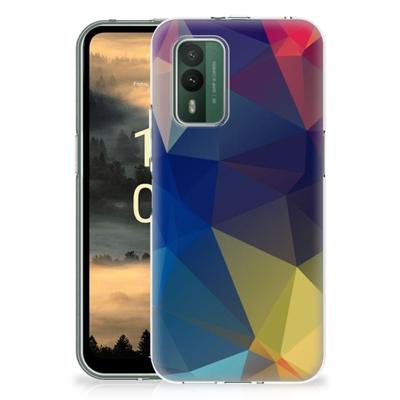 Nokia XR21 | TPU Hoesje | Polygon Dark