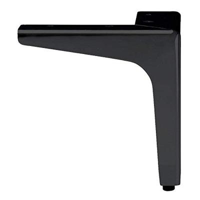 Stalen meubelpoot zwart hoek 13,5 bij 13,5 cm en hoogte 15 cm