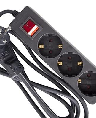 AS Schwabe 11392 Stekkerdoos met schakelaar Zwart Randaarde stekker 1 stuk(s) AS Schwabe 11392 Stekkerdoos met schakelaar Zwart Randaarde stekker 1 stuk(s)