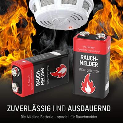 Ansmann Rauchmelderbatterie 9V batterij (blok) Alkaline 9 V 6 stuk(s) Ansmann Rauchmelderbatterie 9V batterij (blok) Alkaline 9 V 6 stuk(s)