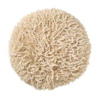 Kussen harig rond - beige - ø40 cm - thumbnail
