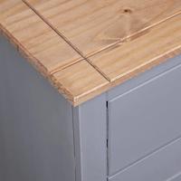 VidaXL Dressoir panama range 135x40x80 cm massief grenenhout grijs - thumbnail