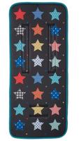 Gamberritos inlegkussen kinderwagen sterren 80 x 35 cm zwart - thumbnail
