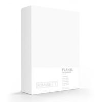 Romanette Romanette flanel hoeslaken Wit 90x220 - thumbnail