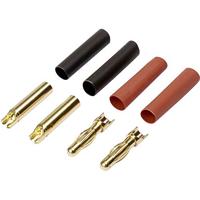 Reely RE-6534192 Accupack stekker, Accupack bus 4 mm Verguld 40 paar - thumbnail
