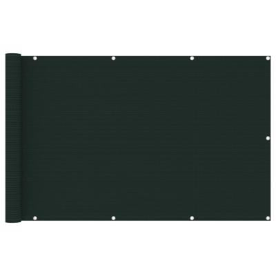VidaXL Balkonscherm 120x600 cm hdpe donkergroen
