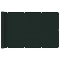 VidaXL Balkonscherm 120x600 cm hdpe donkergroen - thumbnail