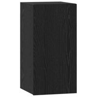 TV-kast met plank met opslag met de deur 4 pcs Zwart eiken 60 x 30 x 30 cm - thumbnail