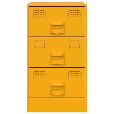 Nachtkastje 34,5x39x62 cm staal mosterdgeel Nachtkastje 34,5x39x62 cm staal mosterdgeel