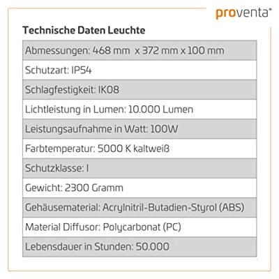 LED&apos;s Work Premium LED Werklamp 11000 - 5 meter kabel - Rough Service Tested - IP54 waterdicht - 100W