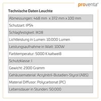 LED&apos;s Work Premium LED Werklamp 11000 - 5 meter kabel - Rough Service Tested - IP54 waterdicht - 100W - thumbnail