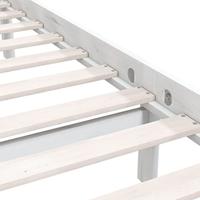 Bedframe massief grenenhout wit 120x190 cm - thumbnail