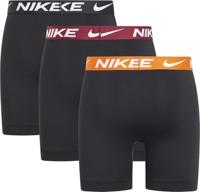 Nike Dri-FIT Ultra Stretch Micro Boxershort 3-Pack Zwart Oranje Bordeaux - thumbnail