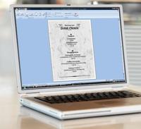 Sigel designpapier grijs gemarmerd, ft A4, 200 g, pak van 50 vel - thumbnail