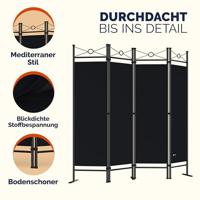 Monzana Kamerscherm - 180cm - x - 163cm - in - Zwart - thumbnail