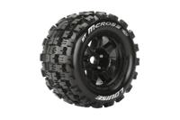 Louise ST-Mcross MFT banden op zwarte velgen voor 1/8 ST - 0 offset - thumbnail