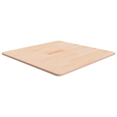 Tafelblad vierkant 70x70x1,5 cm onbehandeld massief eikenhout