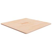 Tafelblad vierkant 70x70x1,5 cm onbehandeld massief eikenhout - thumbnail