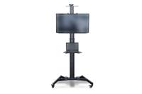 Digitus DA-90370 TV-wagen 94,0 cm (37) - 177,8 cm (70) Kantelbaar, In hoogte verstelbaar Met toetsenbordlade, Met vergrendeling, Verstelbare ondersteun, - thumbnail