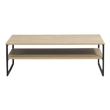 Salontafel Lucca met plateau - naturelkleur - 40x118x67 cm - Leen Bakker