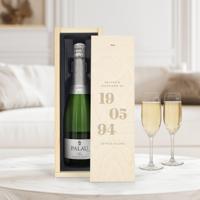 Cava in gegraveerde kist - Palau Semi Sec (750ml) - thumbnail